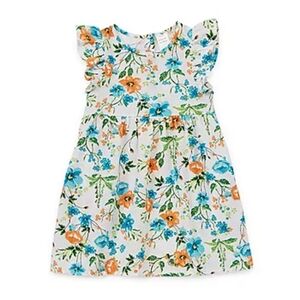 NWOT Peyton & Parker Toddler Girls Short Sleeve Ruffled A-Line Dress, Sz 5T